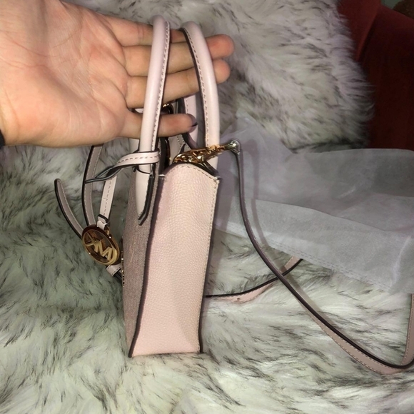 MK💗Pink bag💕Monogram MICHAEL KORS crossbody bag top handle bag - Picture 8 of 9